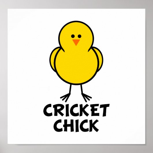 Cricket Chick Poster (Voorkant)