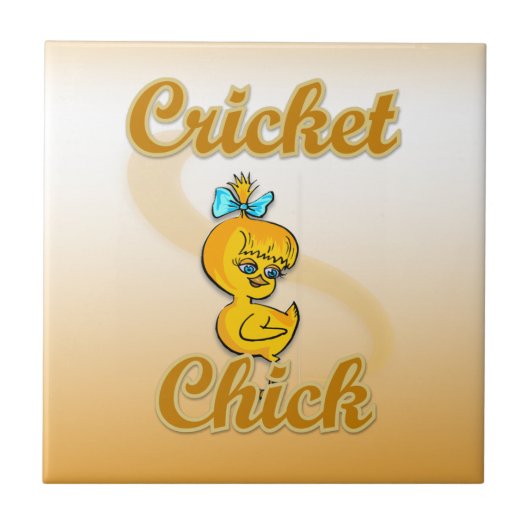 Cricket Chick Tegeltje (Voorkant)