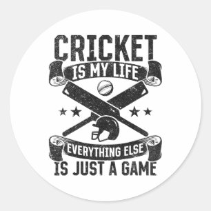 Cricket Citaten Cricket Spreuk Cricket Cricket  Ronde Sticker