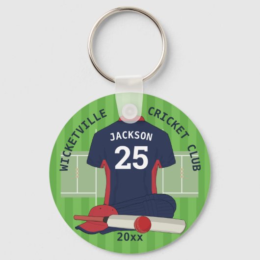 Cricket club Team awards v7 Sleutelhanger (Achterkant)