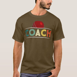 Cricket Coach Retro  stijl T-shirt