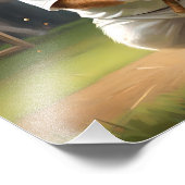 Cricket Craze: de grote wedstrijd van de cavia's Foto Afdruk (Hoek)