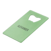 Cricket Creditkaart Flessenopener (Achterkant Gekanteld)