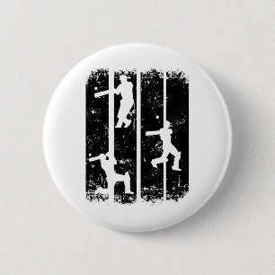 Cricket - Cricketend Cricket Sporten Cricket Spele Ronde Button 5,7 Cm