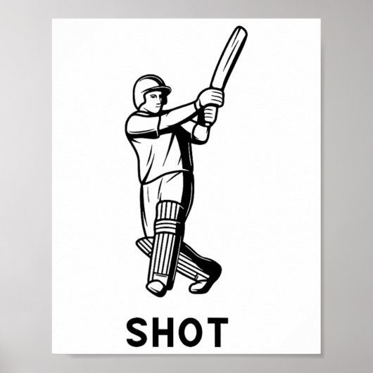 Cricket Cricketers India Pakistan Engeland Austral Poster (Voorkant)