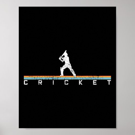 Cricket Cricketspeler Cadeau Tsman  Poster (Voorkant)