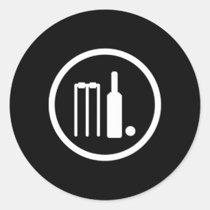 Cricket Cricketspeler Cricketers India Pakistan En Ronde Sticker