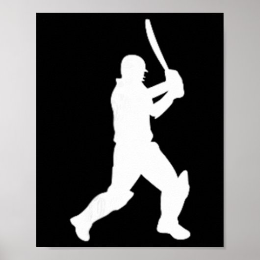 Cricket Cricketspeler Cricketers Tter T20 Test Cri Poster (Voorkant)