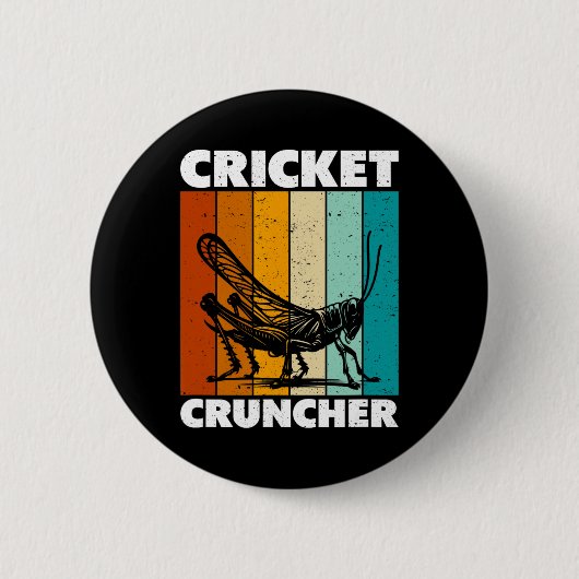 Cricket Cruncher Ronde Button 5,7 Cm (Voorkant)