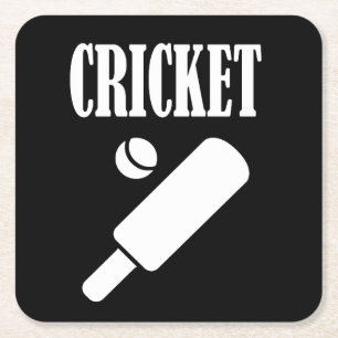 Cricket Cusomize personaliseert Naam, Aantal of Te Kartonnen Onderzetters