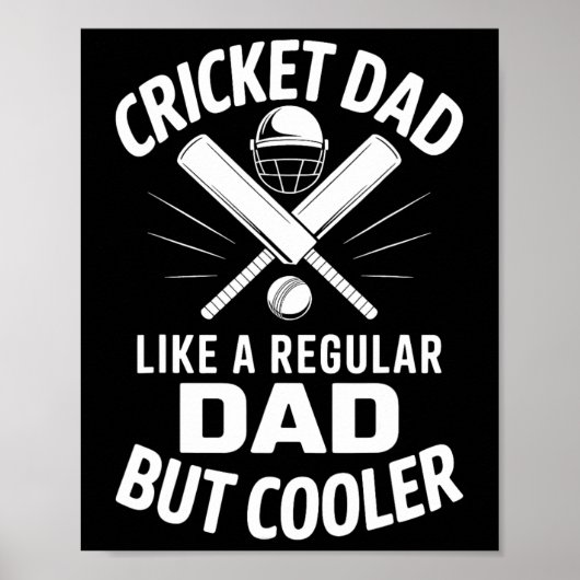 Cricket Dad Funny Cricket  Poster (Voorkant)