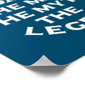 Cricket Dad Man the Myth the Legend cricket Poster (Hoek)