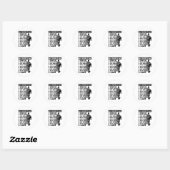 Cricket Dag Plan Cricket Speler Ronde Sticker (Vel)