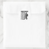 Cricket Dag Plan Cricket Speler Ronde Sticker (Tas)