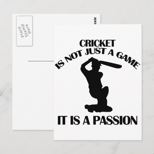 CRICKET-design Briefkaart (Voorkant / Achterkant)