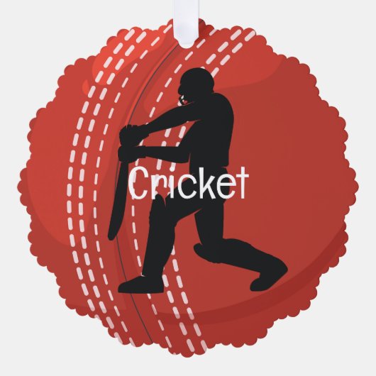 Cricket Design Papier Ornament Kaart (Voorkant)