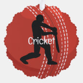 Cricket Design Papier Ornament Kaart (Achterkant)