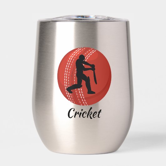 Cricket Design Thermische Wijn Tumbler (Voorkant)