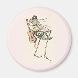 Cricket die de Fiddle speelt Magneet