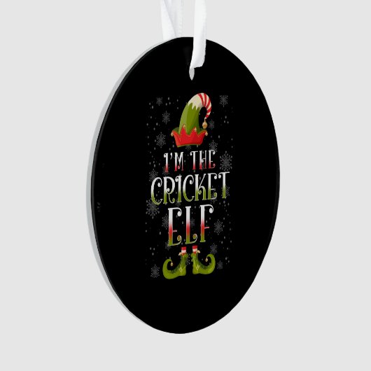 Cricket Elf Kerstmis Ornament (voorkant)