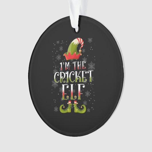 Cricket Elf Kerstmis Ornament (voorkant)