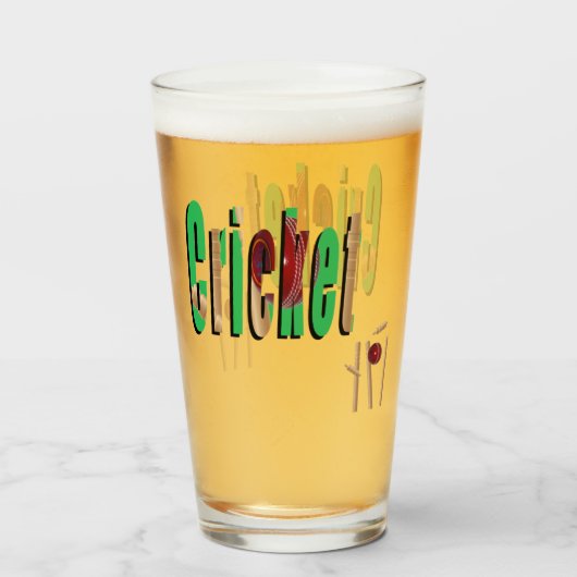 cricket en Logo- en pompen, Glas (Voorkant gevuld)