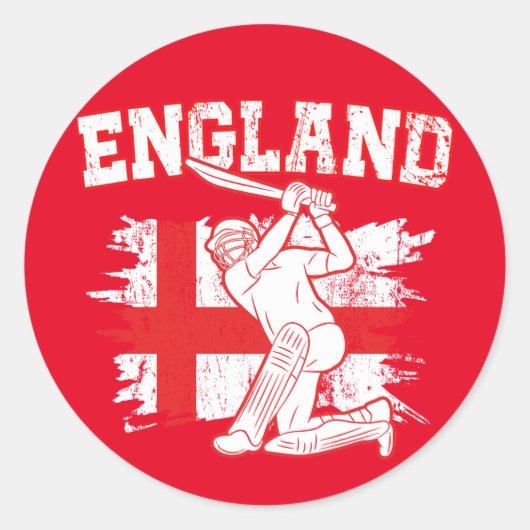Cricket Engeland, Barmy Army leden Ronde Sticker (Voorkant)