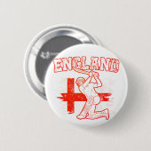 Cricket Engeland, Engelse vlag Ronde Button 5,7 Cm (Voorkant /achterkant)