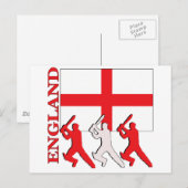 Cricket England Briefkaart (Voorkant / Achterkant)