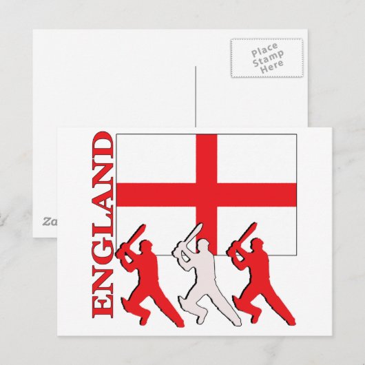 Cricket England Briefkaart (Voorkant / Achterkant)