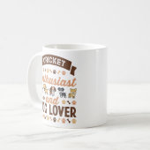 Cricket Enthusiast & Dog Lover Gift Koffiemok (Voorkant links)