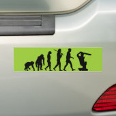 Cricket - Evolutie van cricket bumpersticker (Op auto)