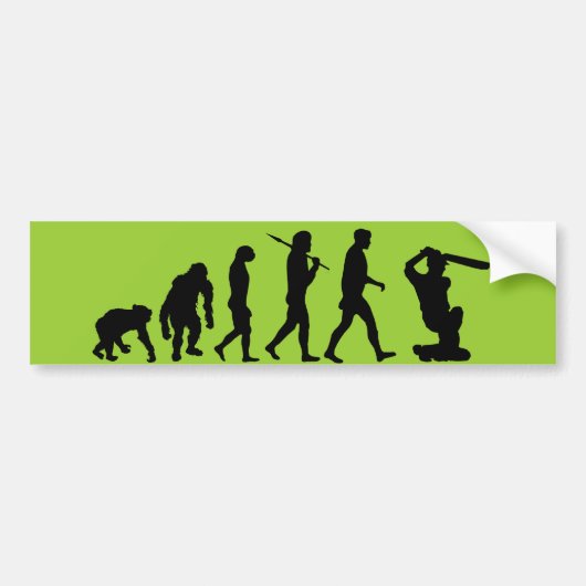Cricket - Evolutie van cricket bumpersticker (Voorkant)