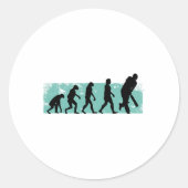 Cricket Evolution Cricket Ronde Sticker (Voorkant)