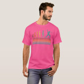Cricket Evolution Cricket speler Cricket liefhebbe T-shirt (Voorkant volledig)