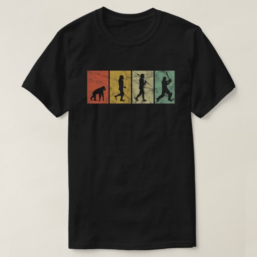 Cricket Evolution for Cricket Sports Player Funny T-shirt (Design voorkant)