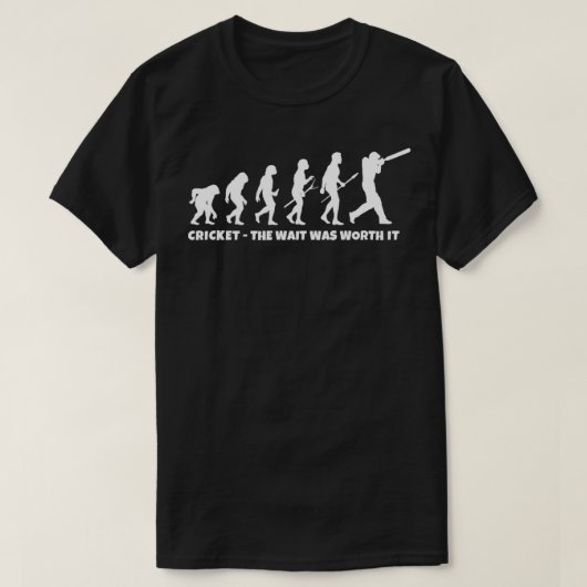 Cricket Evolution for Cricket Sports Player Funny T-shirt (Design voorkant)