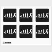 Cricket Evolution Vierkante Sticker (Vel)