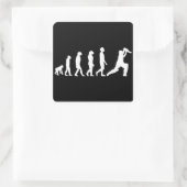 Cricket Evolution Vierkante Sticker (Tas)