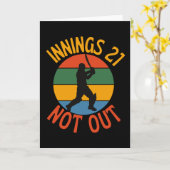 Cricket Fan 21-jarige verjaardag niet uit Kaart (Gele Bloem)