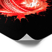 Cricket Fans S Howzat! Cricket Ll S Distressed Eff Poster (Hoek)