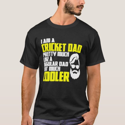 Cricket Father's Day Saying Bowler Batsman Cricket T-shirt (Voorkant)