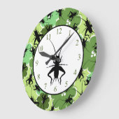 Cricket Floral Pattern Green and Black Grote Klok (Hoek)