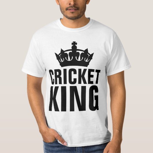 CRICKET GAME, CRICKET KING T-shirts (Voorkant)