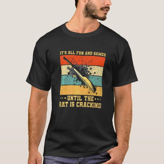 Cricket Game Quote voor een cricketer T-shirt (Voorkant)
