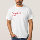 Cricket  Girl - Cricket  T-shirt (Voorkant)
