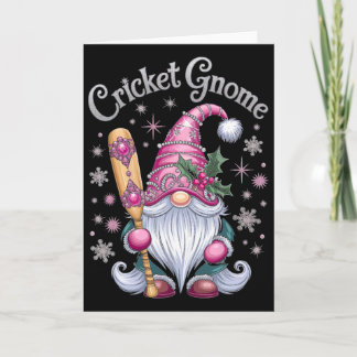 Cricket Gnome Christmas Fun Cheer Kaart