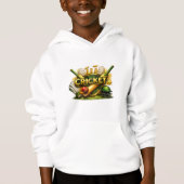 Cricket Gold Emblem Sport Inspired Kids Pullover H (Voorkant)