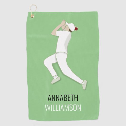 Cricket Golfhanddoek (Voorkant)