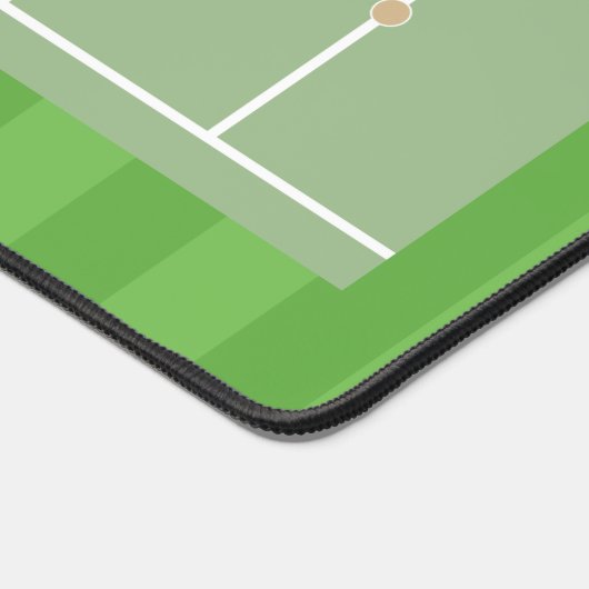 Cricket goud / groene club fan / speler bureaumat (Hoek)